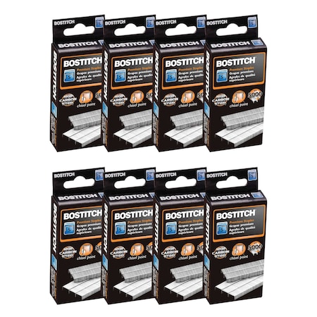 Bostitch Premium Standard Staples, 5,000 Staples per Pack, PK8 SBS-8SW